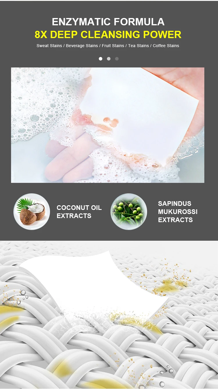 Finice Eco Friendly Laundry Detergent Paper Sheets Laundry Tissue Paper