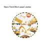 Colorful-10pcs 7inch paper plates