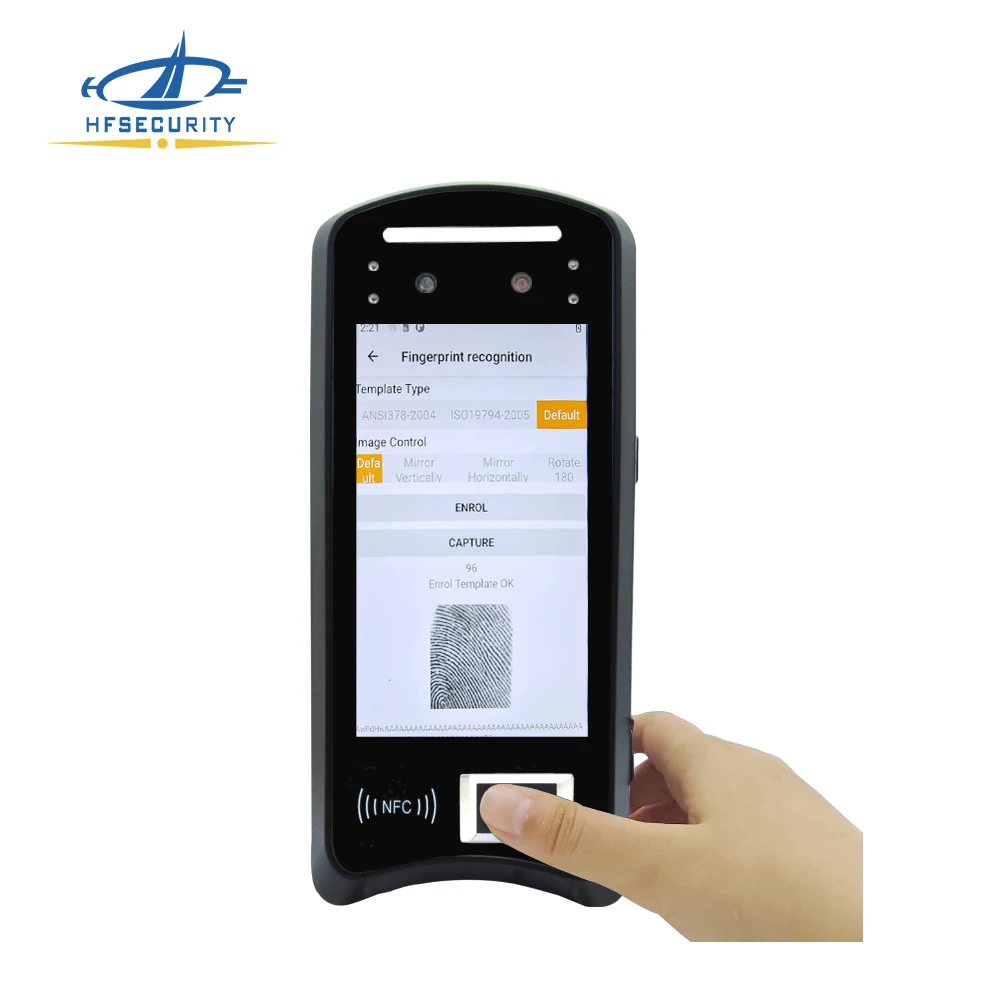 HFSecurity X05 Android SIM Card 4G LTE Network Face Recognition Fingerprint Time Attendance Machine System