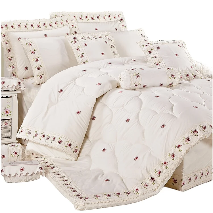 KOSMOS super king factory wholesale lace and embroidery dubai comforter set