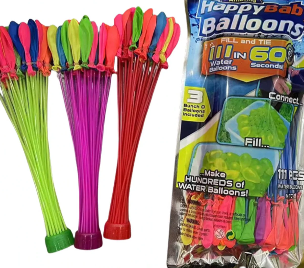 Factory Spot Water Balloons 111pcs/bag Balloon Self Sealing Magic Quick