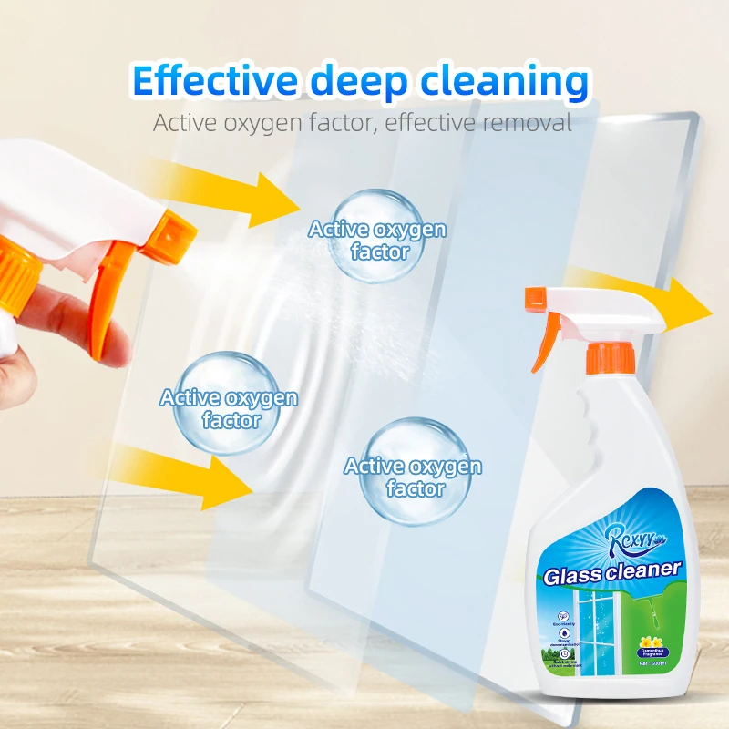 Eco-friendly Pleasant Smell 500ml Glass Cleaner Contact Lens Liquid Detergent Manufacturer