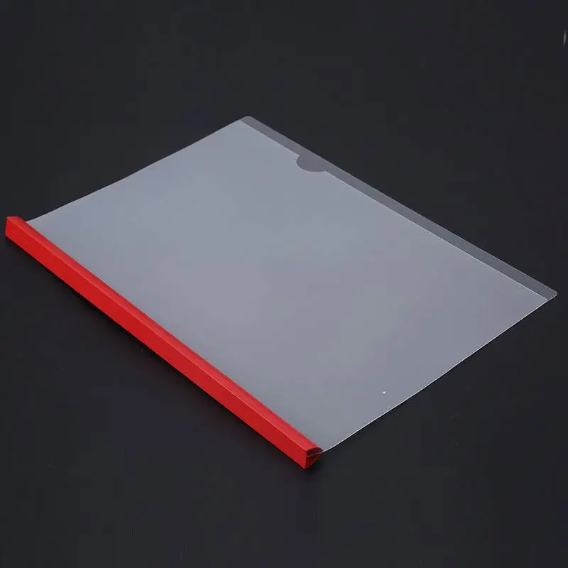 Оптовая продажа переработанных пользовательских полипропиленовых канцелярских товаров разноцветная прозрачная папка для файлов Q позвоночника Размер A4 пластиковая обложка отчета