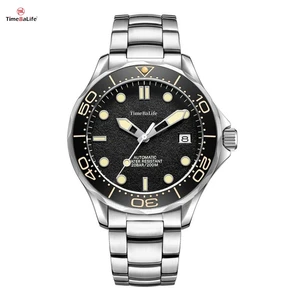 Customized NH35 Automatic Mechanical Movement 316L Solid Stainless Steel Vintage C3 Super Luminous 200m Diving Men's Watches