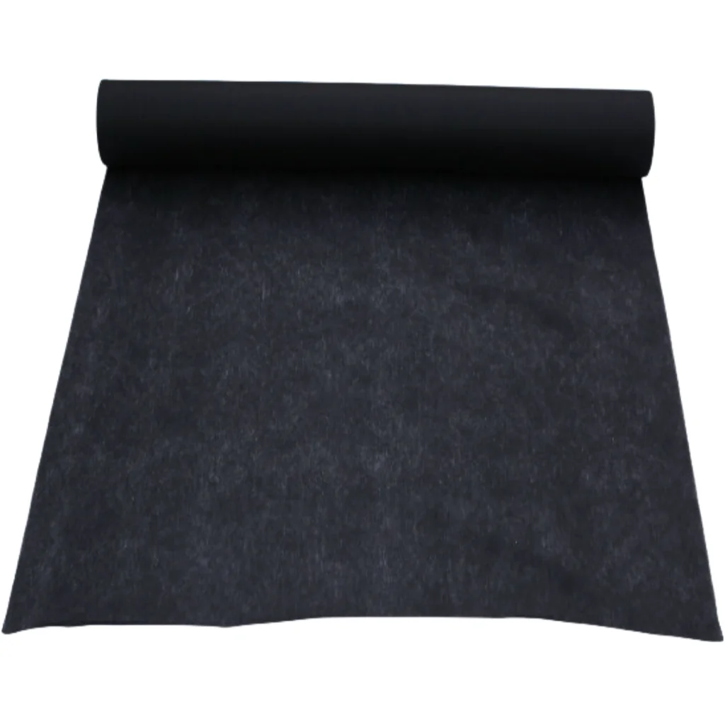 Hot Selling 100% Pet Black Impregnated Nonwoven Fabric For Activated ...