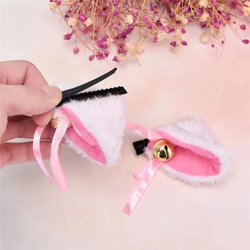 Holibanna Set di Orecchie di Gatto E Coda Fermagli Peluche Accessori