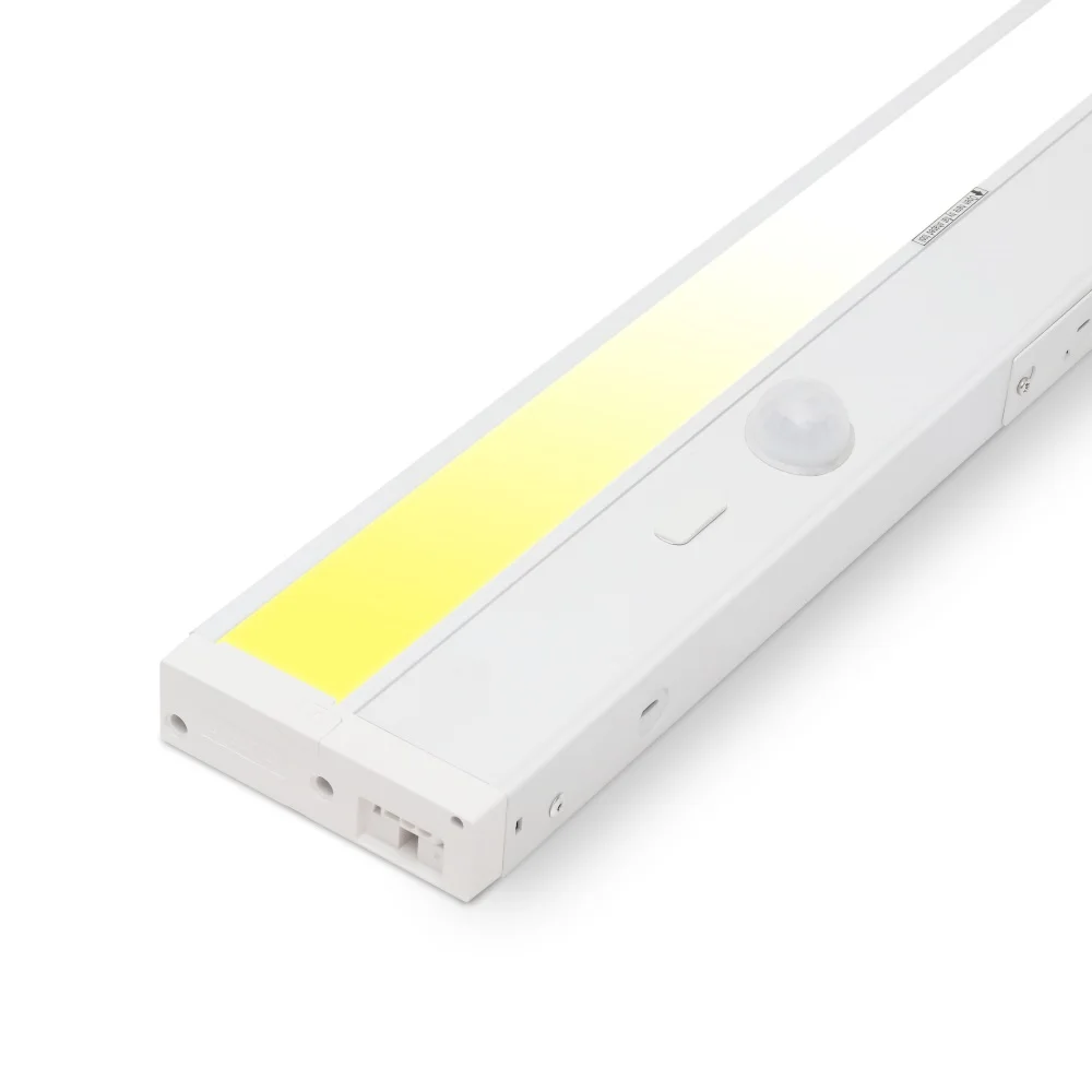 120 Volt Dimmable Motion Sensor Surface Mounted Led Under Cabinet Lighting Hardwired Closet Light With Power Port for Kitchen