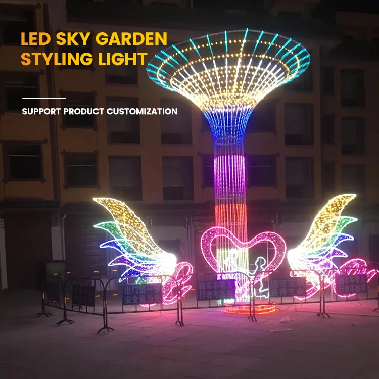 Outdoor RGB 3D LED Tower Sculpture Motif Light | Waterproof Color-Changing Decorative Lighting for Holiday & Landscape Projects 2 Outdoor RGB 3D LED Tower Sculpture Motif Light | Waterproof Color-Changing Decorative Lighting for Holiday & Landscape Projects