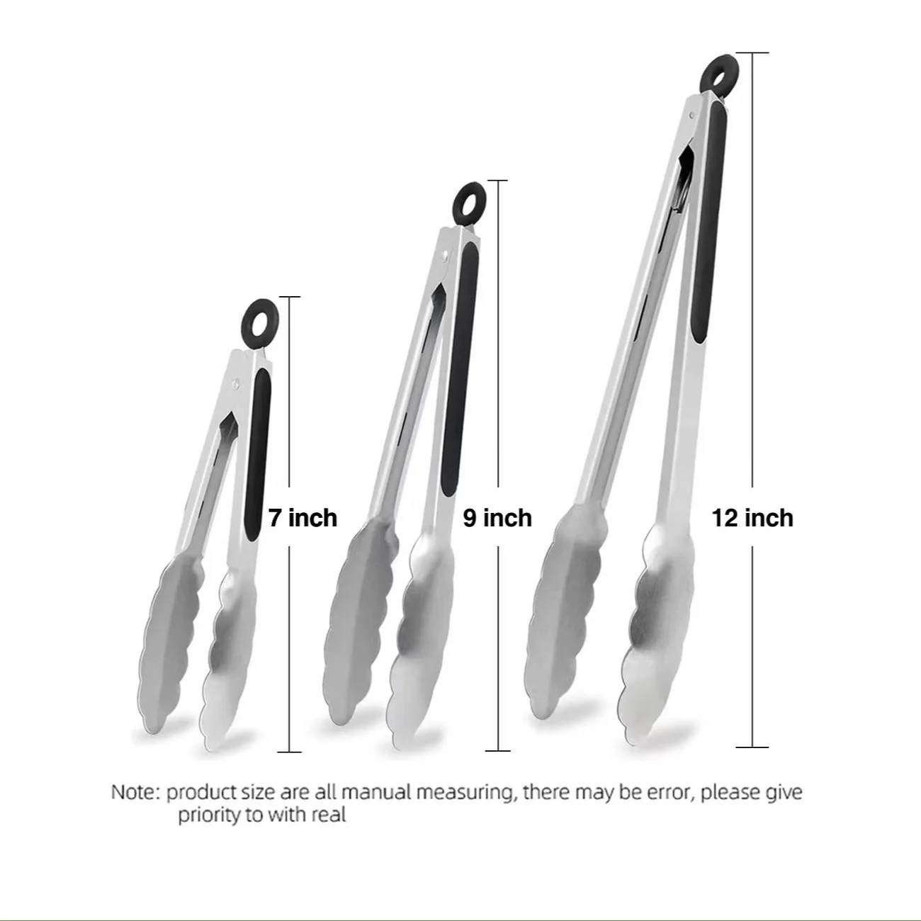 OEM & ODM BBQ Kitchen Tong Wholesale Silicone Kitchen Tongs for Barbeque Cooking Grilling Turner Customized Food Tongs Silicone details