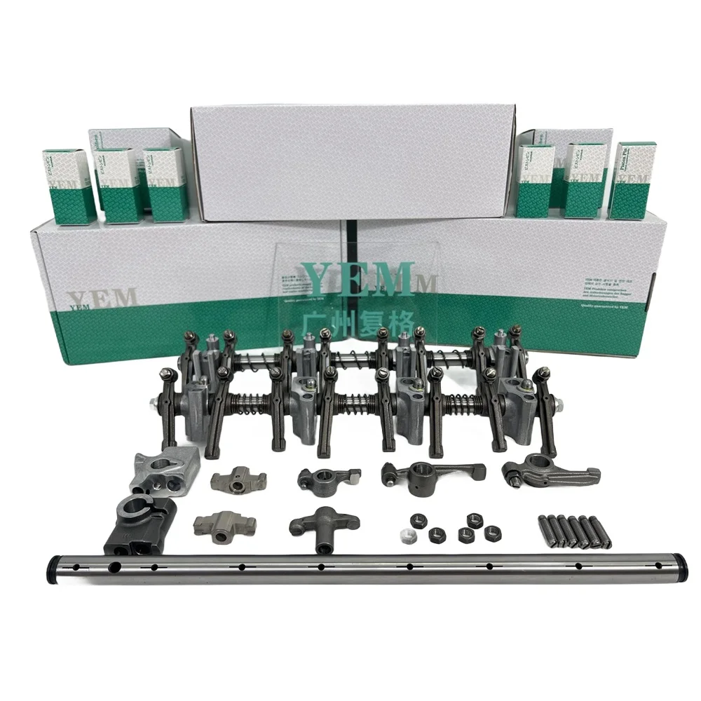 Rocker Arm Assembly And Parts for Komatsu 6D110 6D114 6D125 6D130 China Engine Parts Supplier