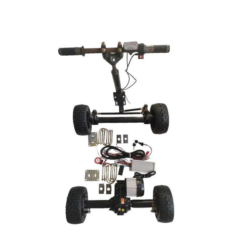 Essieu Arrière 760mm Avec Moteur Différentiel 48V 1000W - Pour Kart, Quad, Tricycle - Neuf