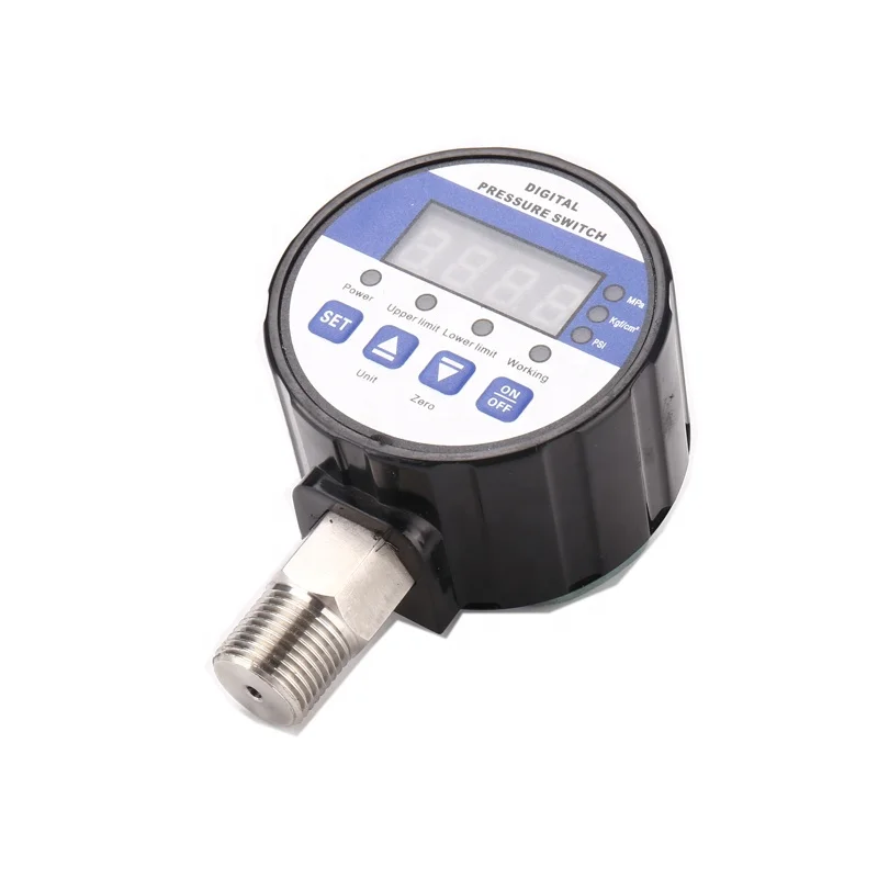 12V Air Digital 60Mpa Controller Oil Water Pressure Control Pressure Gauge Pressure Switch Manometer for Refrigeration