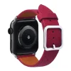 Fibbia rosa rosso-argento#806