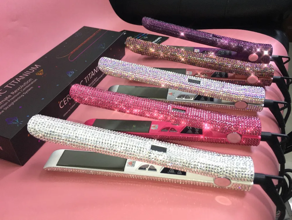 Wholesale Stock Fast Gorgeous Bling Flat Irons Hair Straightener display picture 2