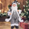 Papá Noel a cuadros en blanco y negro