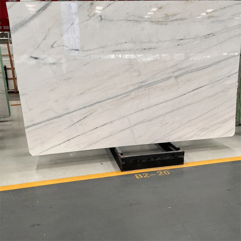 product good quality natural china diao white marble slab for interior wall decor customized design white marble tiles-3
