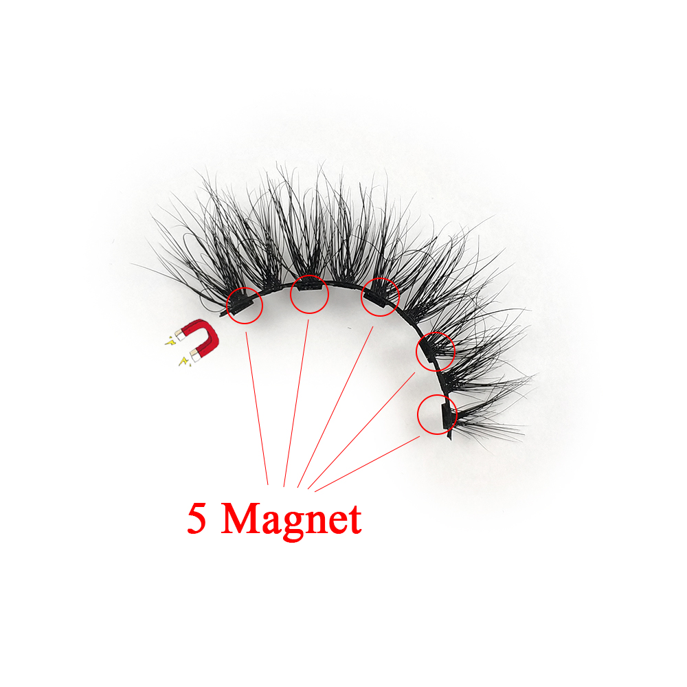 Лидер продаж на Amazon, магнитные ресницы для подводки глаз с магнитной подводкой, Прямая поставка со склада, поставщик ресниц