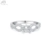 18K Solid White Gold