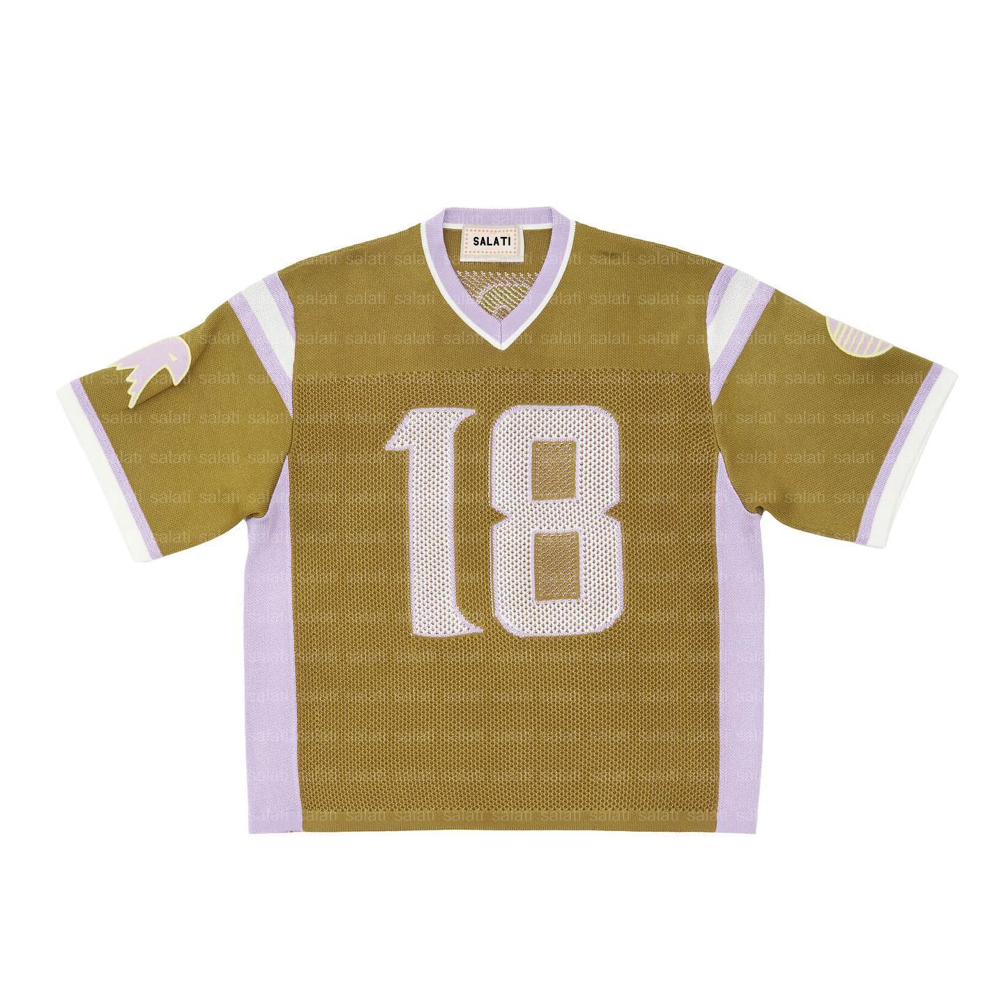 Custom Fabric Screen Print Oversized V Neck Jersey Mesh Shirt Soccer Football T-shirt Men gallery 4