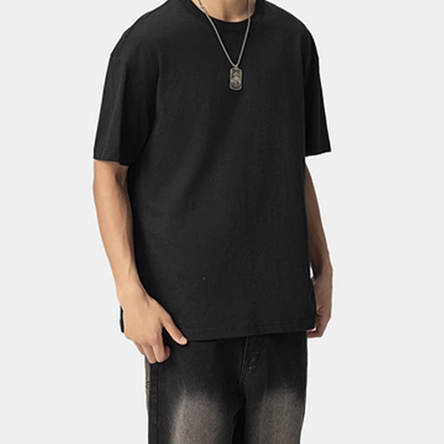 Unisex 100% Cotton T-Shirts High Quality Wholesale Soft Comfortable Earthy Colors Knitted Two-Way Loose High Cost-Effective