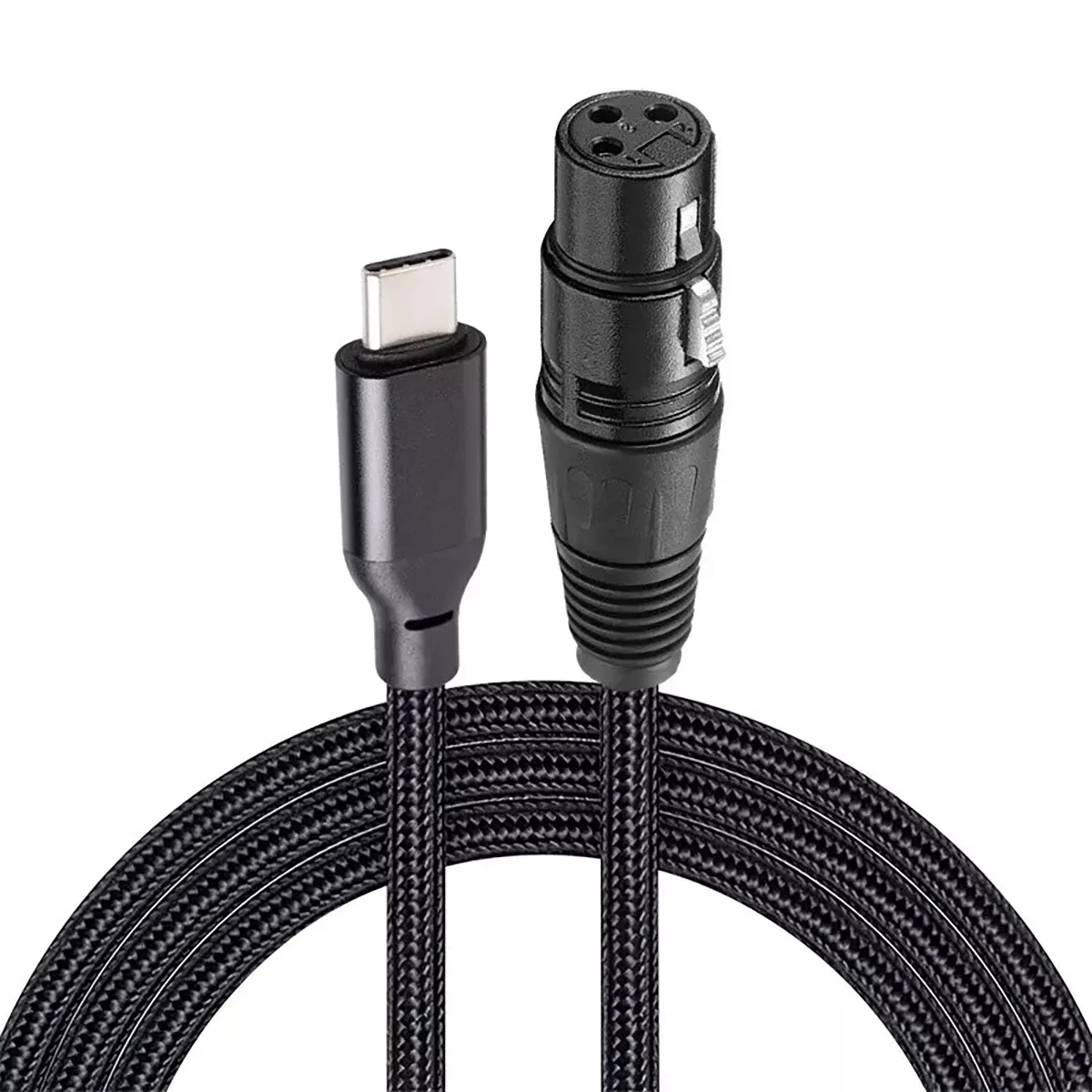 3 Pin XLR to USB C Cable Flexible Type C Male to XLR Female Cord Connector Adapter High Quality USB C Microphone Cable for Audio