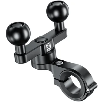 25mm Double Ball Head Base Electric Car Sports Camera Bracket Motorcycle CNC Handlebar Rearview Mirror Bracket Accessories