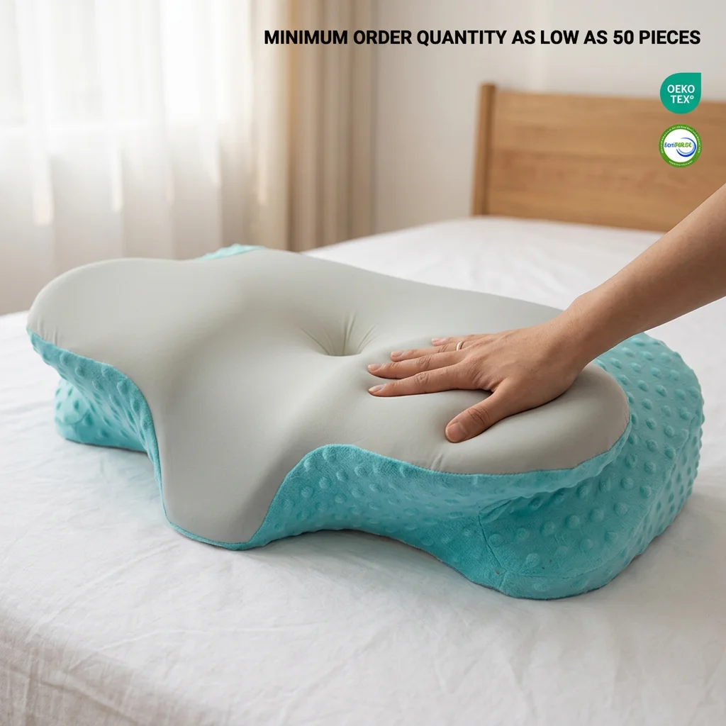 Soporte para personalización flexibleAlmohada para dormir sencilla y eleganteAlmohada cervical para dormitorio y hogar