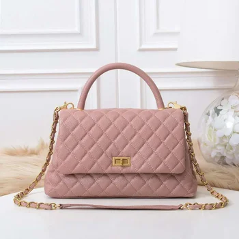 wholesale fashion embroidery designer chain women sling purses vegan leather hand bag ladies luxury handbags for woman