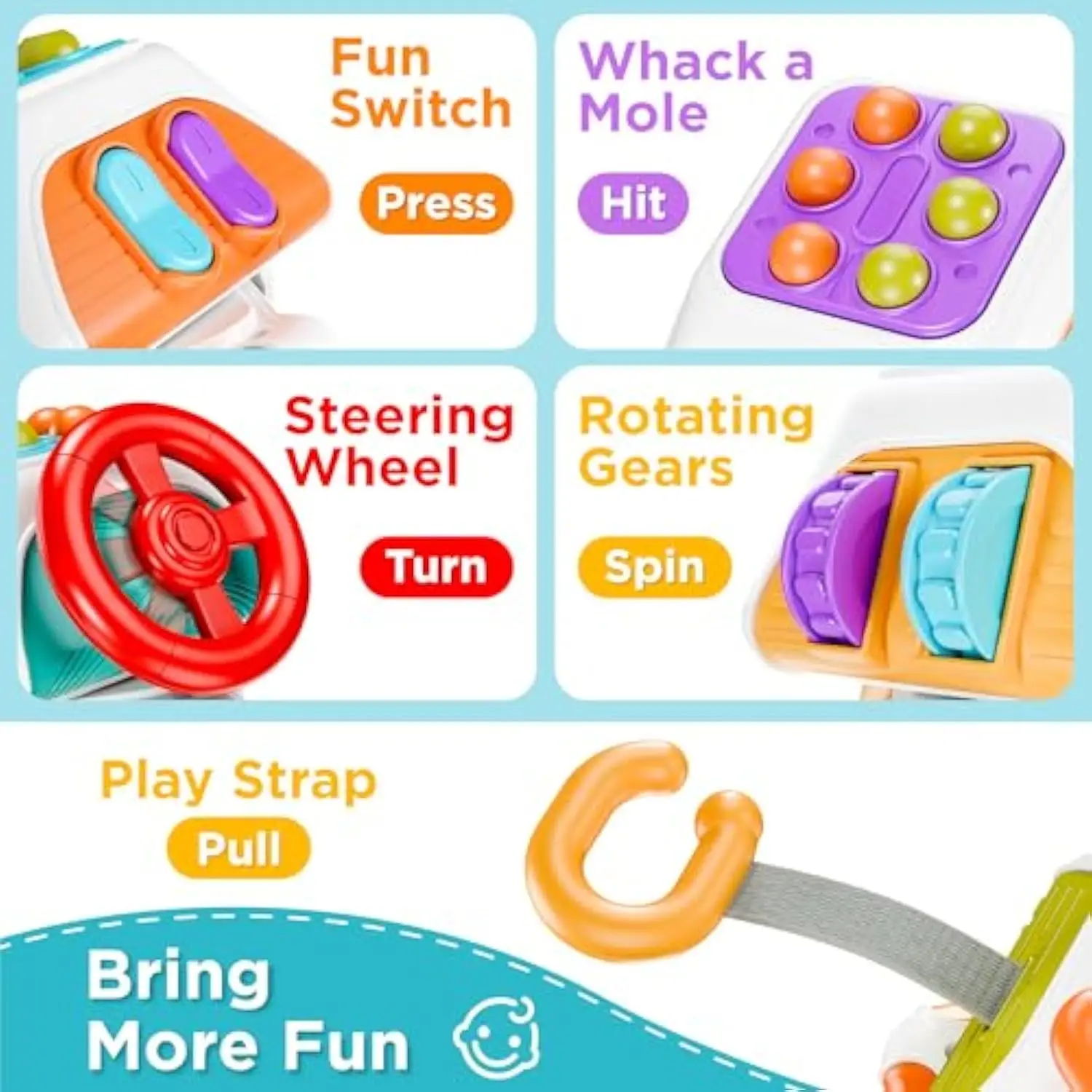 EPT Sensory Kids Funny Baby Gift Interesting Polyhedron Activity Cube Toys Busy Cube