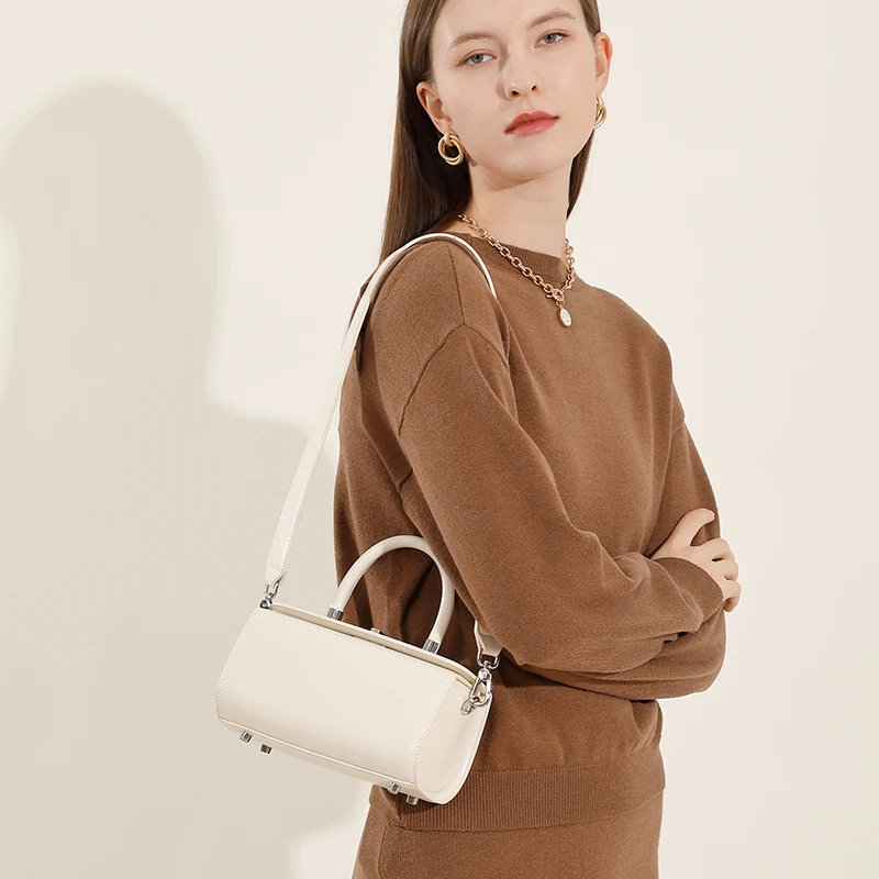2025 New Arrival Leather Square Box Saddle Bags for Ladies Leather Crossbody Shoulder Bag for Women’s Female Girls Shoulder Bag