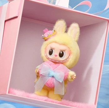 Labubu Hand Painted PVC Statue Artist Collaboration Figure Display for Home Office Surprise Blind Box Gift