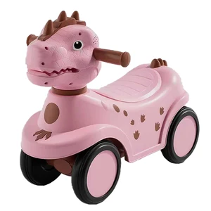 Children's Four-Wheeled Ride on Toy Car Toddler Stroller 1-3 Years Old Baby Car with Sliding and Swing Baby Car