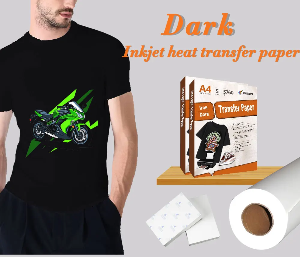 Dark Heat Transfer Paper, For Black T Shirts, Size: A4 at Rs 500/packet in  Ghaziabad