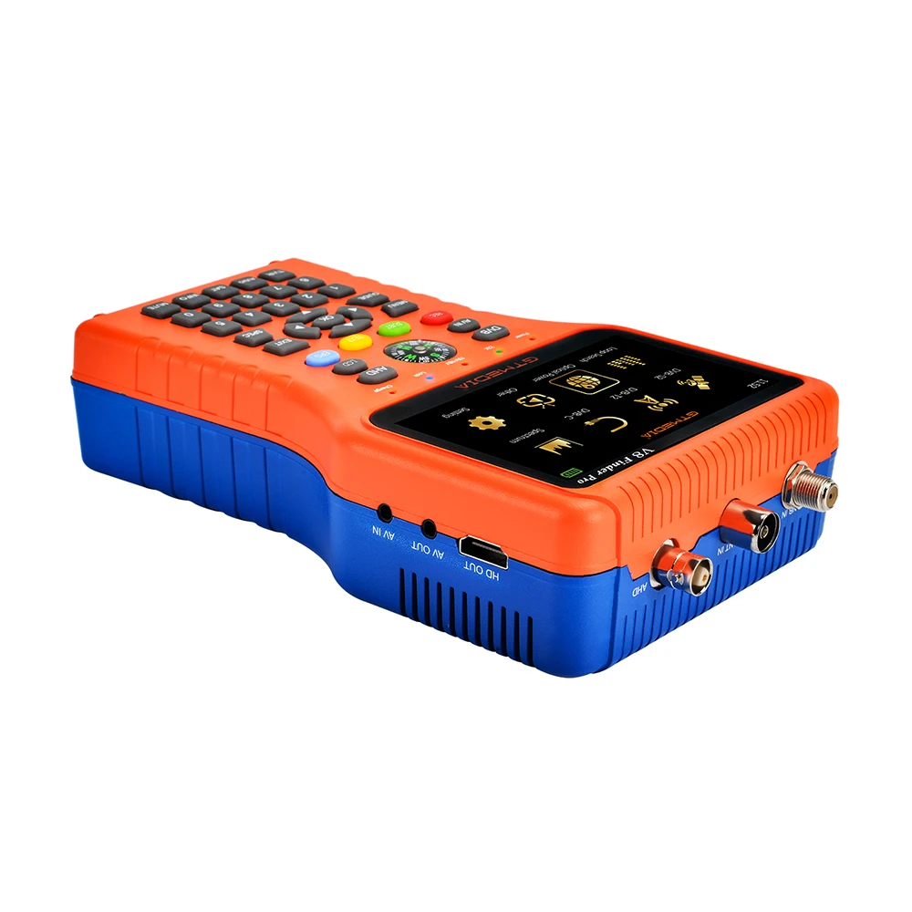 Gtmedia V8 finder pro dvb-s2 dvb-t2 dvb-c аналоговая камера высокого разрешения atsc-c h.265 спутниковый finder метр комбинированный измеритель лучше satlink ws-6933 vf-6800
