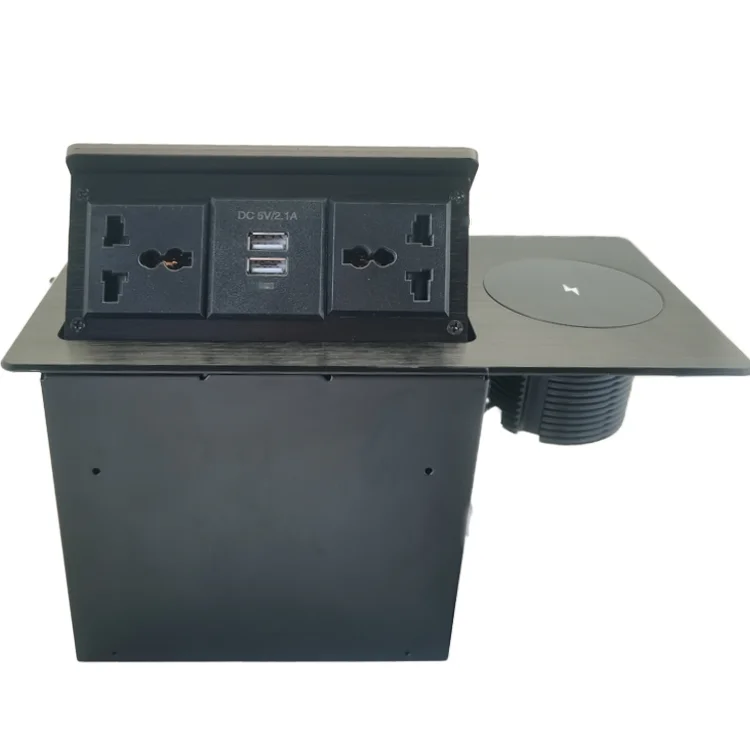 Vnx Desktop Socket Electrical Switches Pop up Floor Socket Hidden Type for Meeting Room Double Mutil Universal Power Outlet