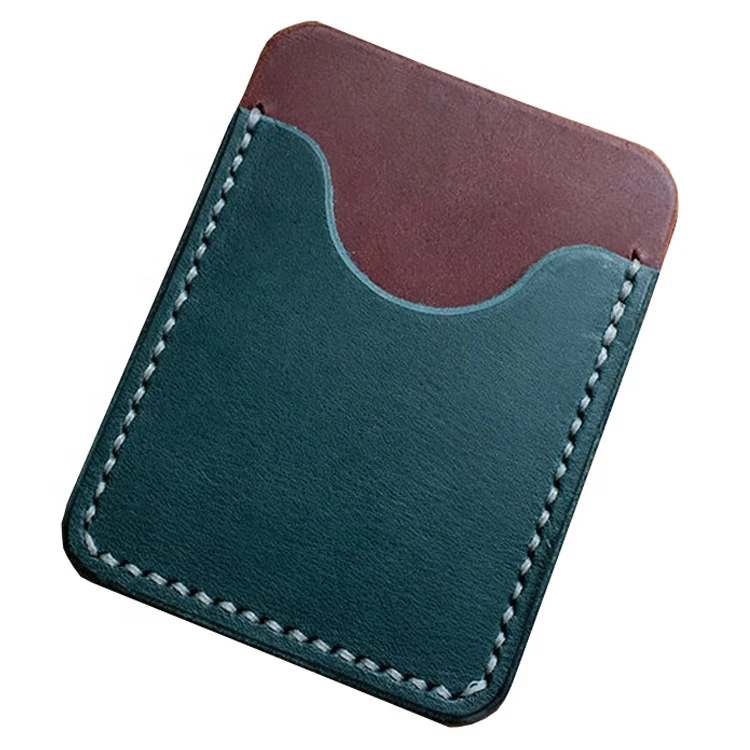 Handmade Single Side Custom Business Men Vegan Leather Credit Card Holder Handmade Single Side Custom Business Men Vegan Leather Credit Card Holder