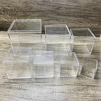 Good Quality Nuts & Kernels Storage Clear Transparent Candy Plastic Gift Package Boxes Square Box