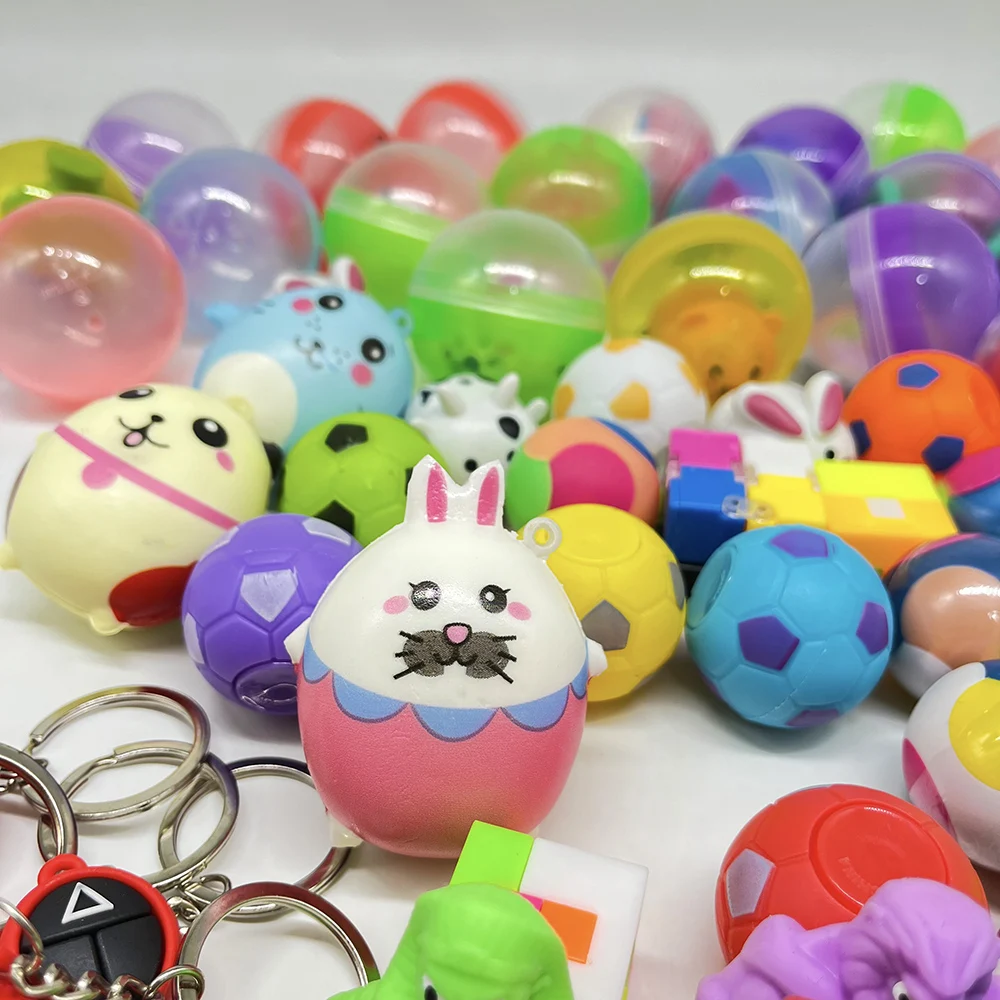 50 Boules En Plastique Vides SUPVOX 28 Mm - Pour Distributeur Automatique, Bonbons, Cadeaux Surprises, Fêtes Et Anniversaires