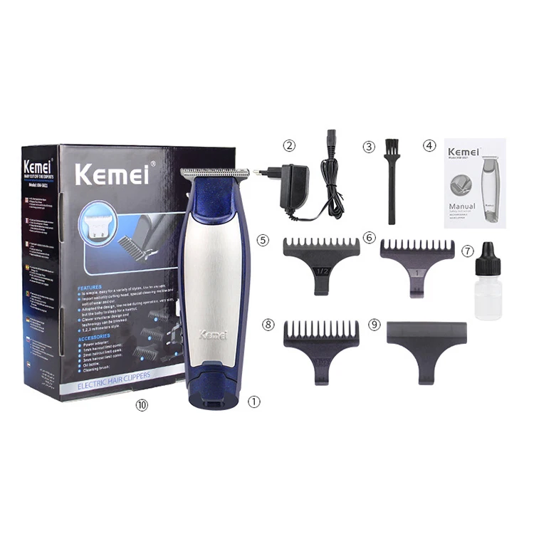 TONDEUSE CHEVEUX,with box--Kemei KM 5021 USB Rechargeable Électrique  Tondeuse À Cheveux Professionnel Tondeuse