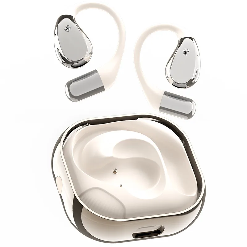 2025 Smart Open Ear Translator Earbuds Charging Box 144 Language Translator Device Indicator AI Voice Translation