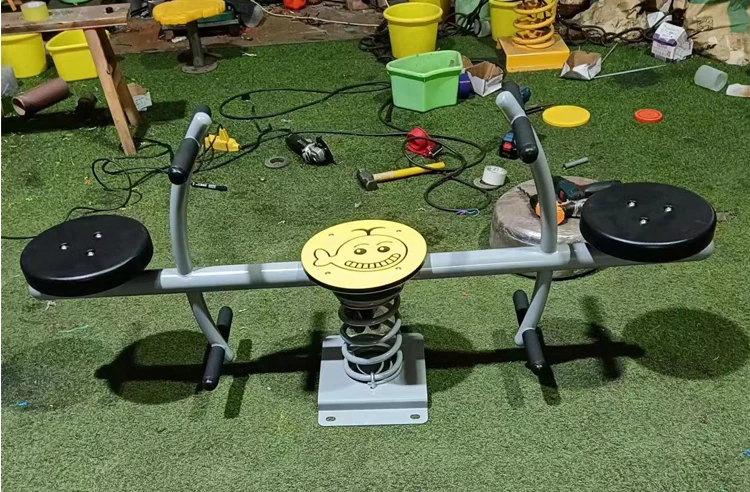 Customized Children's Plastic Spring seesaw-HPL Seesaw Fun Product Commercial Playground Equipment