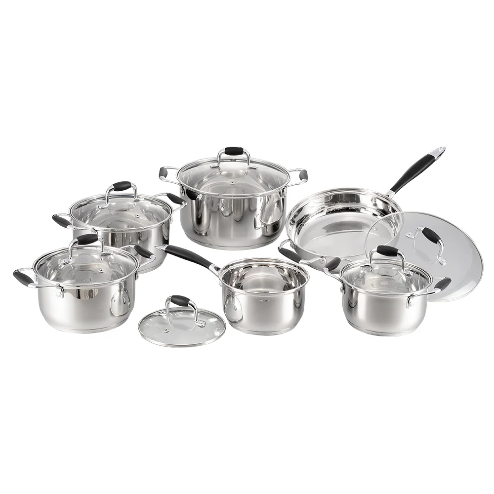 Factory Direct Stainless Pot Cookware Set Cooking Kitchen Pots And Pans Non-stick Cookware Set