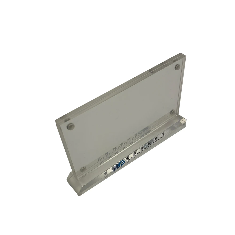 Customize clear Restaurant Buffet Tag Holder Acrylic Plexiglass Magnetic Price Tag Holder Pop Label Bakery Price Tag Holder