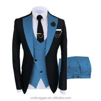Men's Suits 3 Pieces Tuxedo Men Wedding Suit Groom Prom Blazer Trajes De Boda Hombre Para Costume Homme Mariag