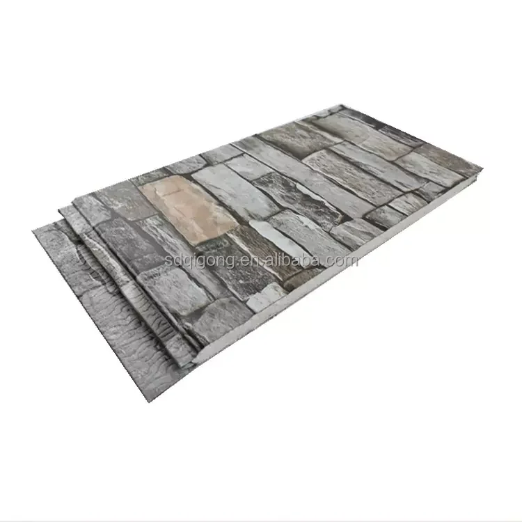 High Efficiency Wall Sandwich Panel Decorative Exterior Metal Siding Panel Exterior Facade Panel factory