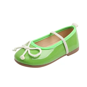Kids Bow Shoes Girls Bow Princess Dress Shoes Kids Multicolour Cute Sweet Elastic Band Girls Shoes Princess