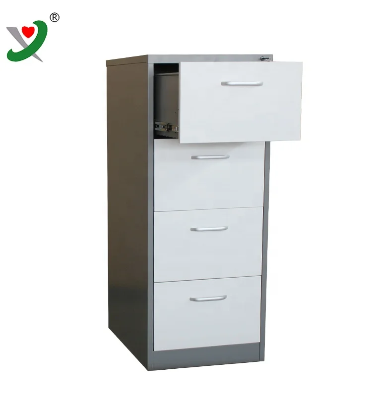 Office steel 4 tier filing cabinet A4 file cabinet drawer metal storage drawer cabinet