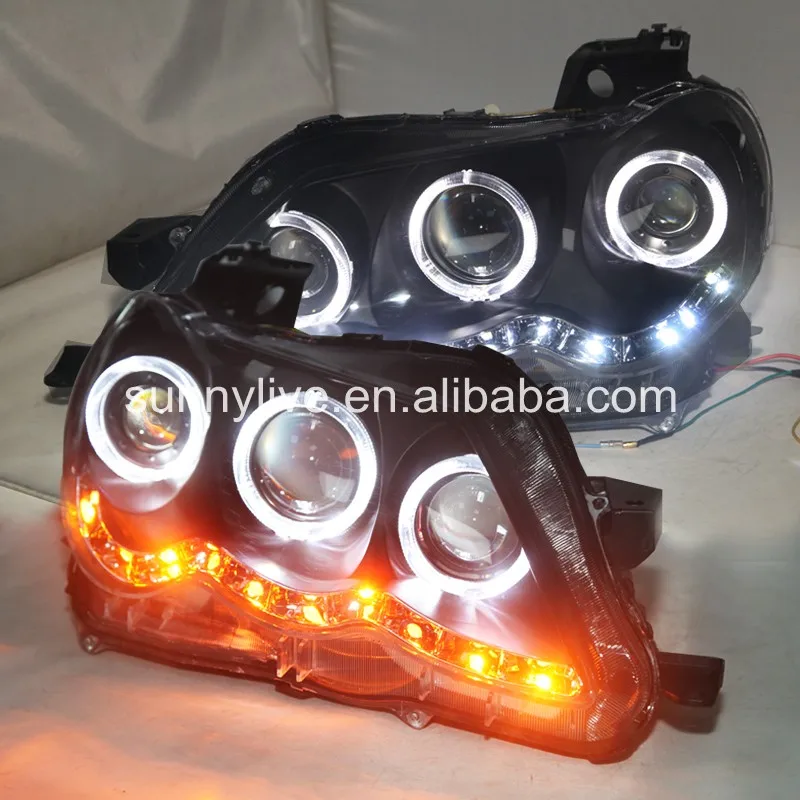 For TY REIZ / Mark X LED Head Light Angel Eyes Projector Lens 2005