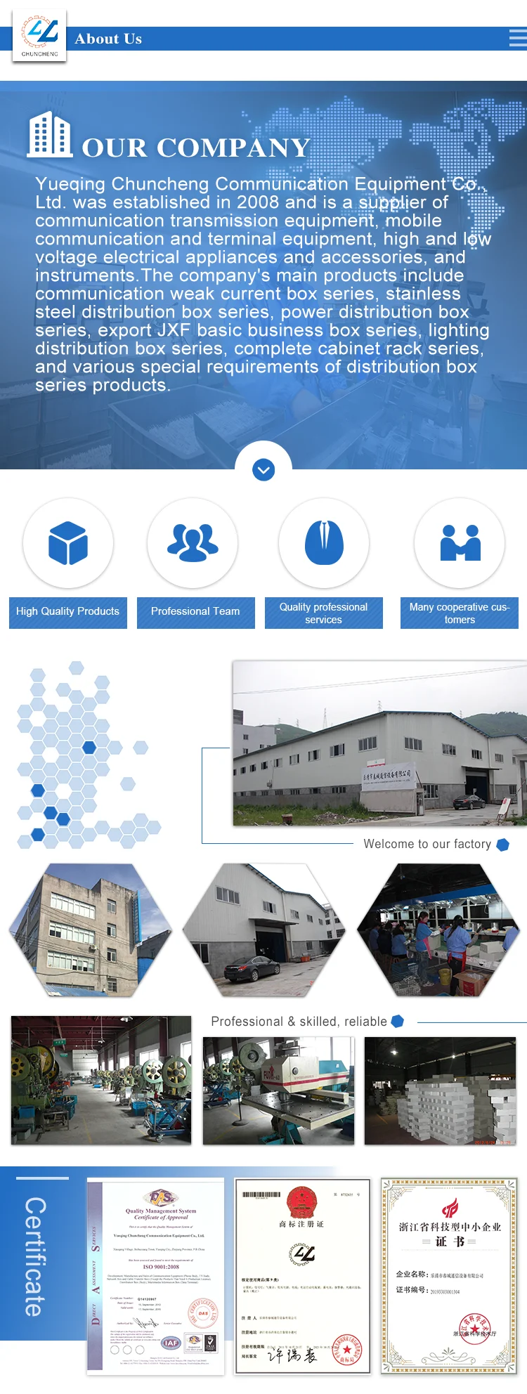 Ccm6 Protected Distribution Box Electrical Box Circuit Breaker Box