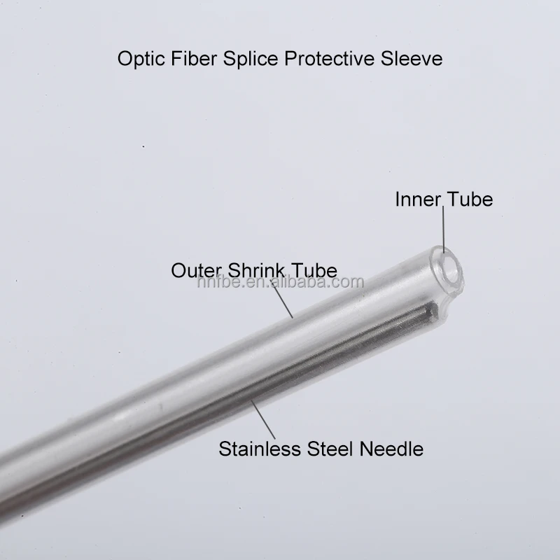 thumbnail image 2 of 40mm Clear PE Heat Shrinkable Plastic Tube 2.6mm Diameter Fiber Splice 2 of 13